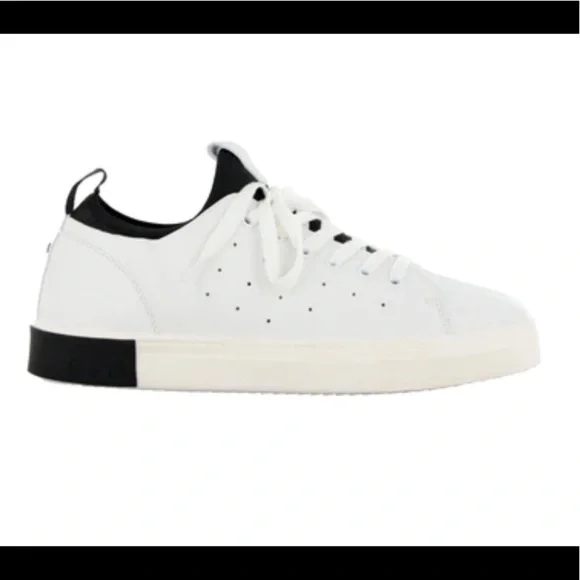 NOT 4 SALE Strauss + Ramm Lace Up White Tumble Mens Sneakers Size 10 - Picture 3 of 6